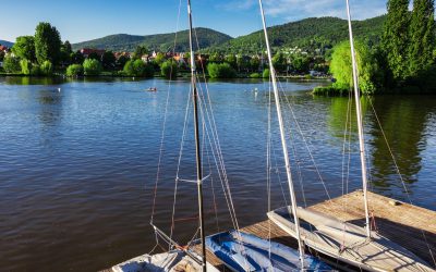 Stadt am Fluss nimmt Gestalt an